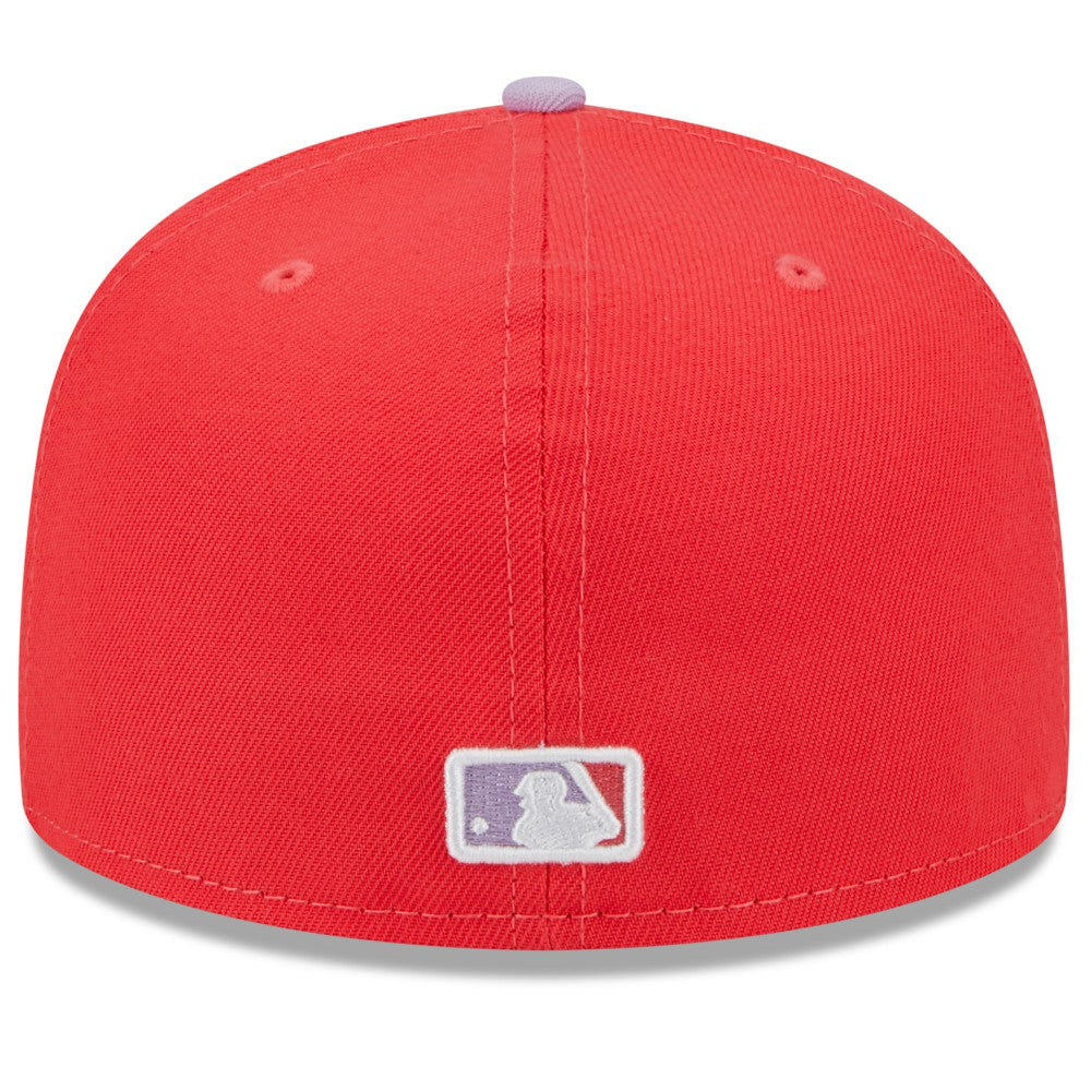 Red/Lavender Los Angeles Dodgers New Era Spring Color Two-Tone 59FIFTY Fitted Hat
