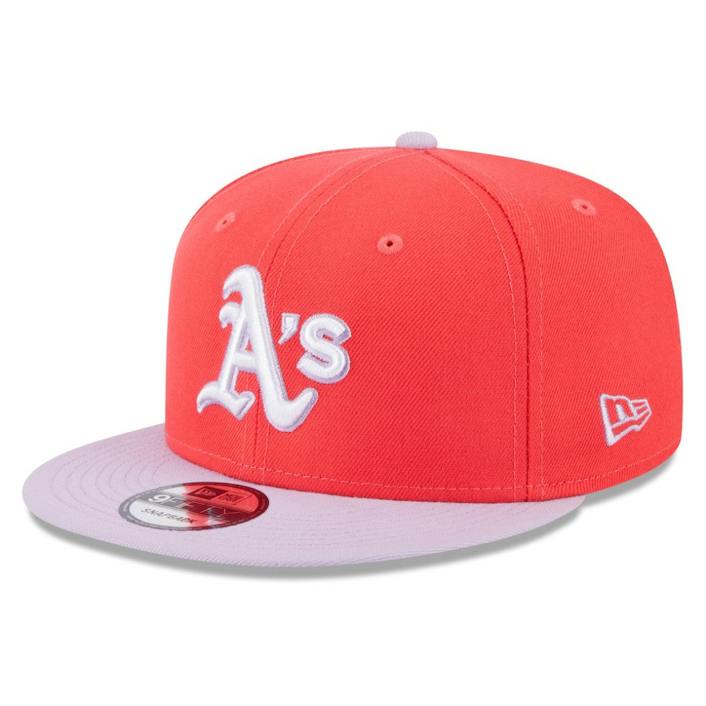 Red/Purple Athletics New Era Spring Basic Two-Tone 9FIFTY Snapback Hat