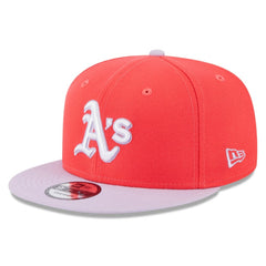 Red/Purple Athletics New Era Spring Basic Two-Tone 9FIFTY Snapback Hat