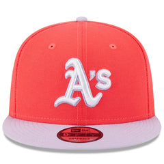 Red/Purple Athletics New Era Spring Basic Two-Tone 9FIFTY Snapback Hat