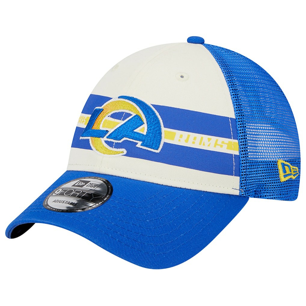 Team Stripe Trucker 9FORTY Snapback Hat - Los Angeles Rams Hats