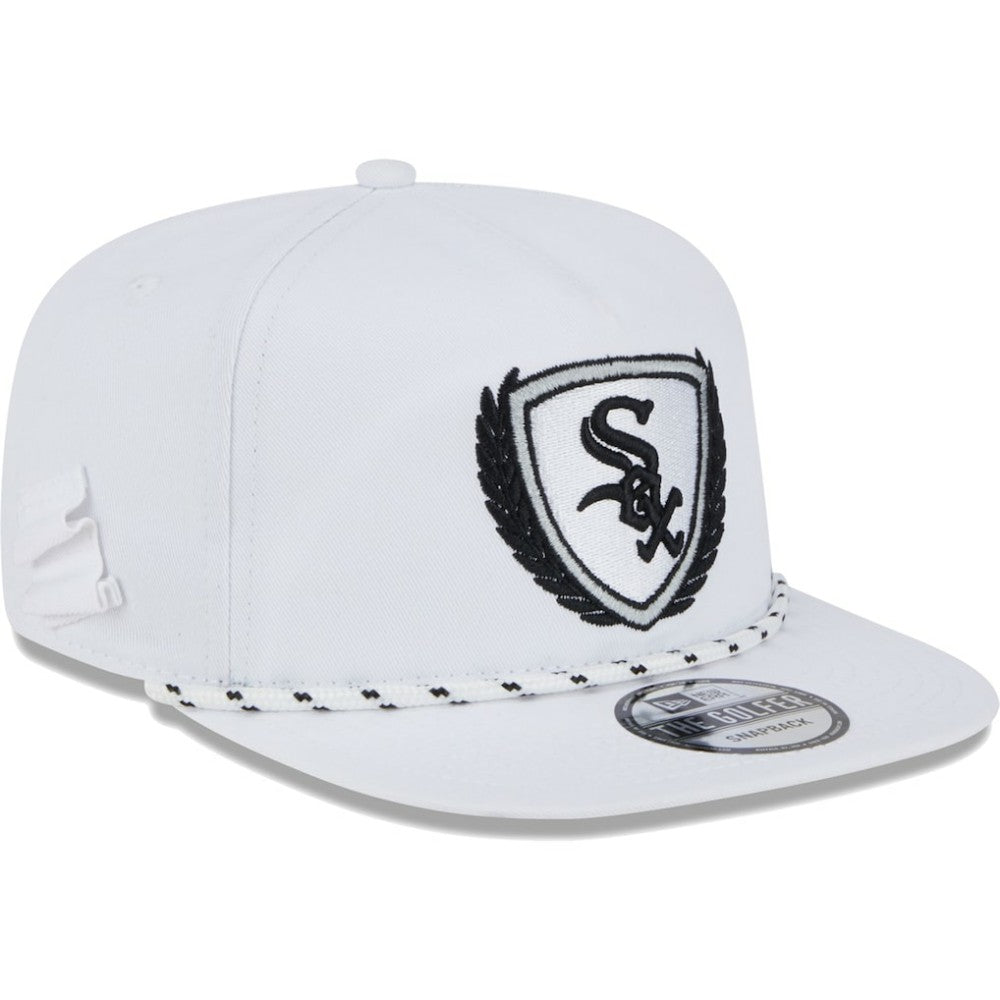 White Chicago White Sox New Era Golfer Tee 9FIFTY Snapback Hat