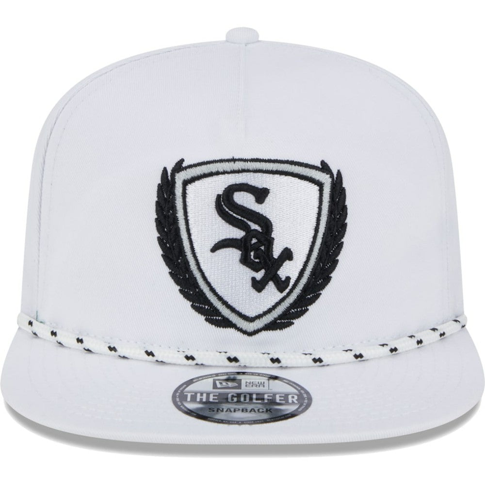 White Chicago White Sox New Era Golfer Tee 9FIFTY Snapback Hat