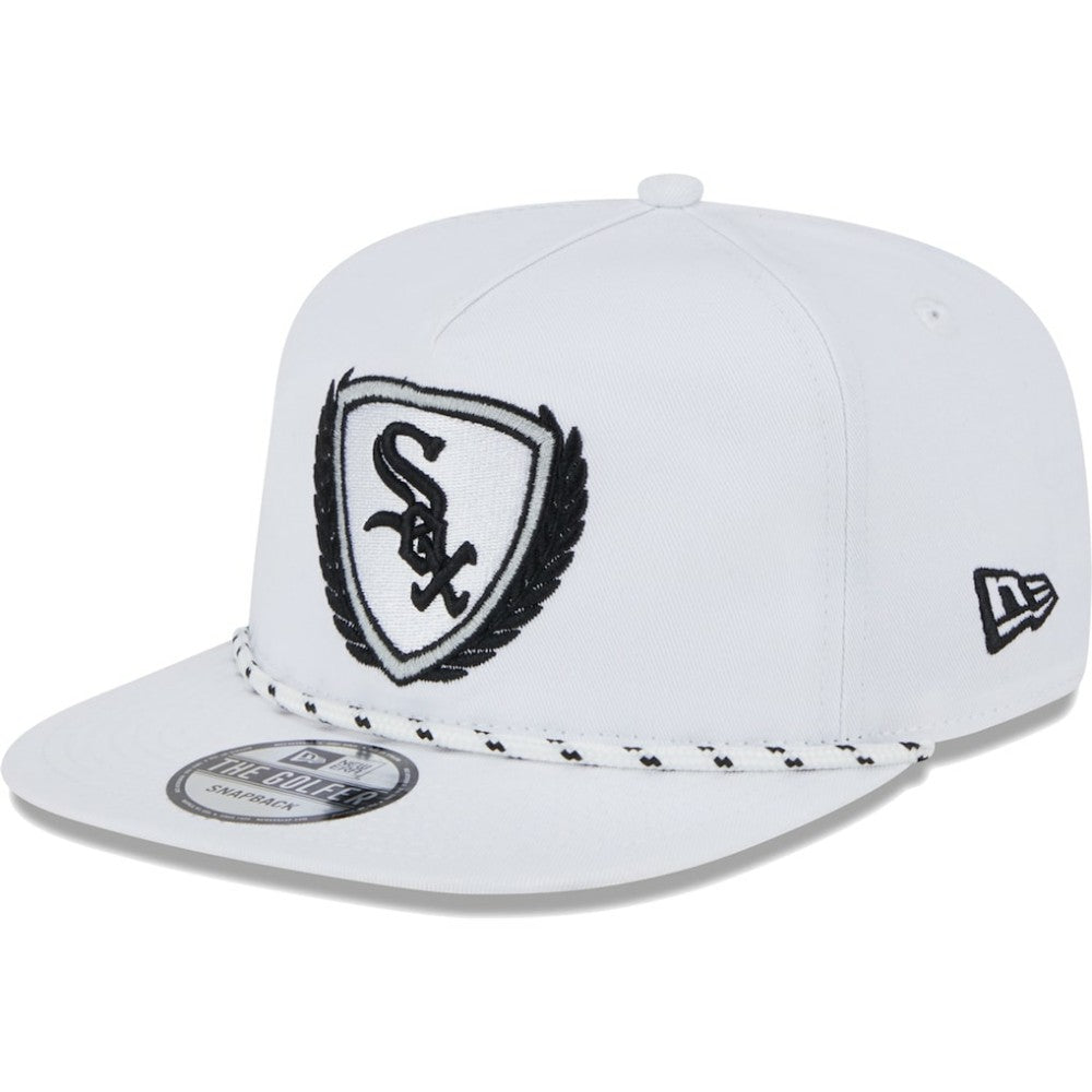 White Chicago White Sox New Era Golfer Tee 9FIFTY Snapback Hat