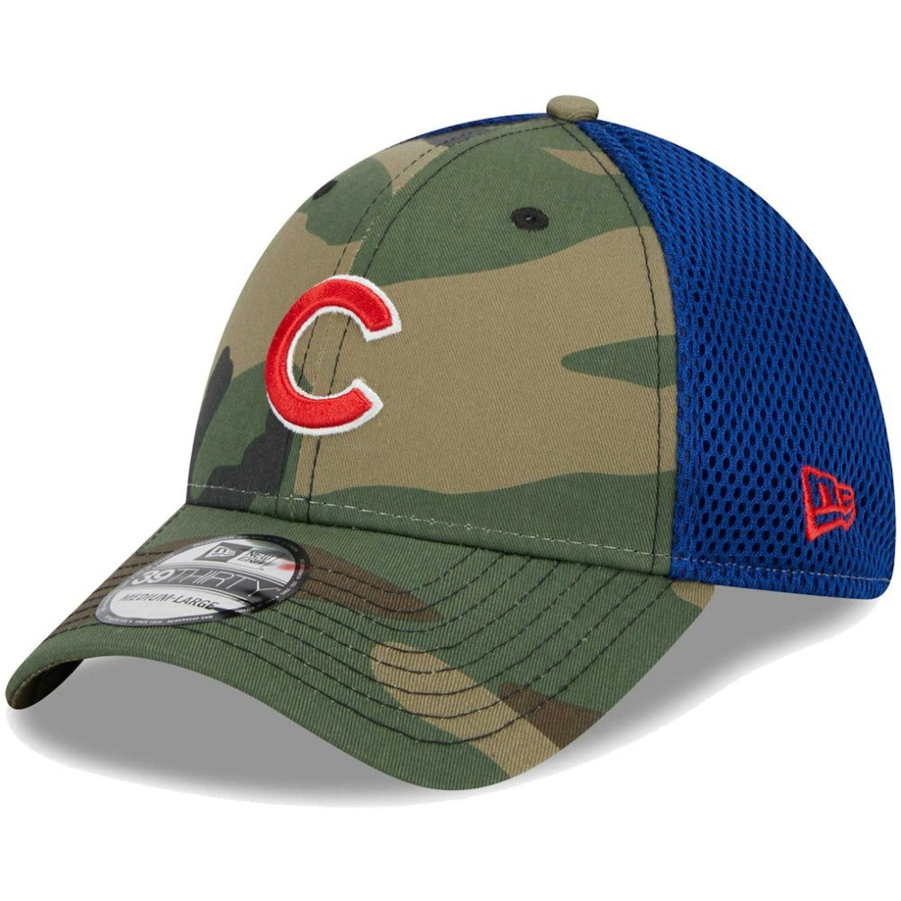 Camo Chicago Cubs New Era Team Neo 39THIRTY Flex Hat