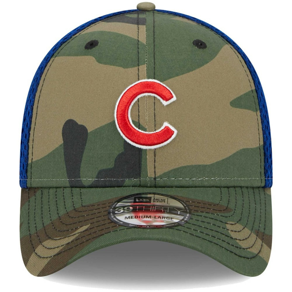 Camo Chicago Cubs New Era Team Neo 39THIRTY Flex Hat