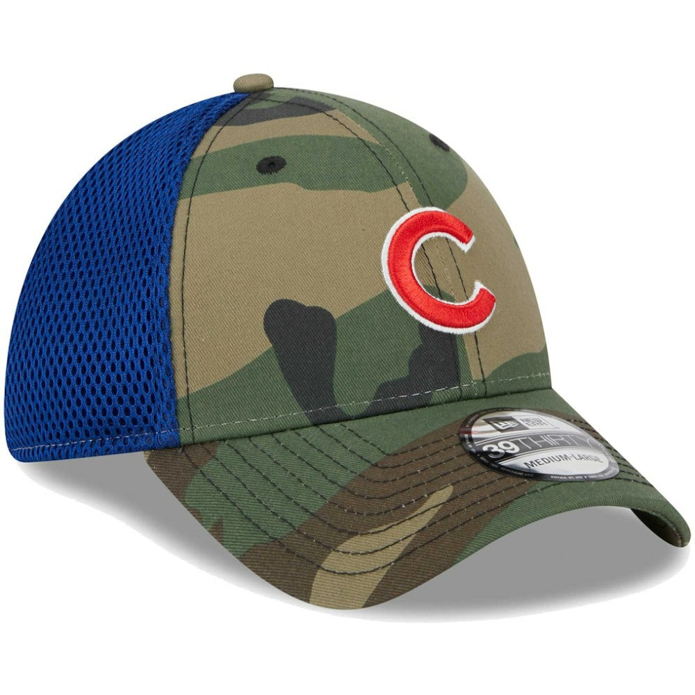 Camo Chicago Cubs New Era Team Neo 39THIRTY Flex Hat