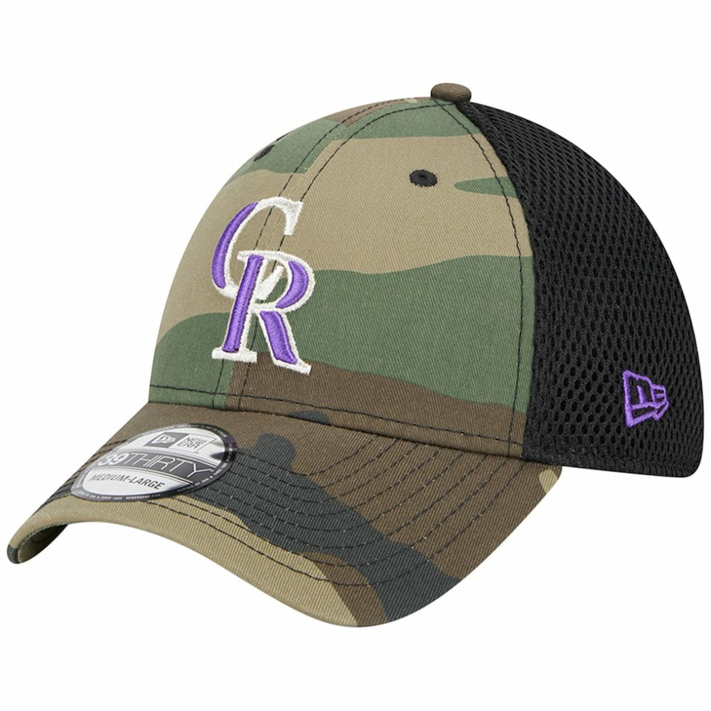 Camo Colorado Rockies New Era Team Neo 39THIRTY Flex Hat