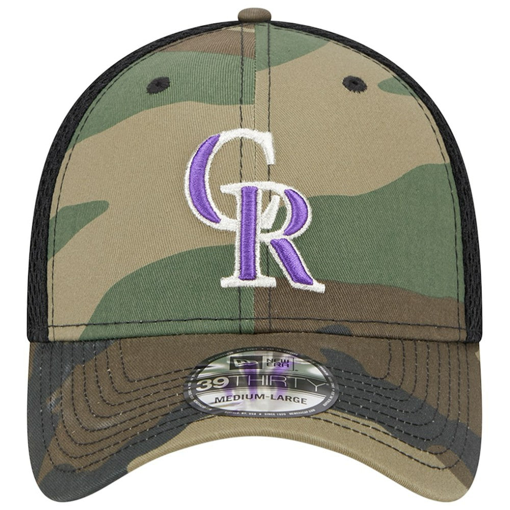 Camo Colorado Rockies New Era Team Neo 39THIRTY Flex Hat