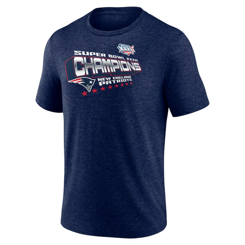 Hometown Old-Fashioned Super Bowl XXXVI s Tri-Blend T-Shirt - New England Patriots T-shirts