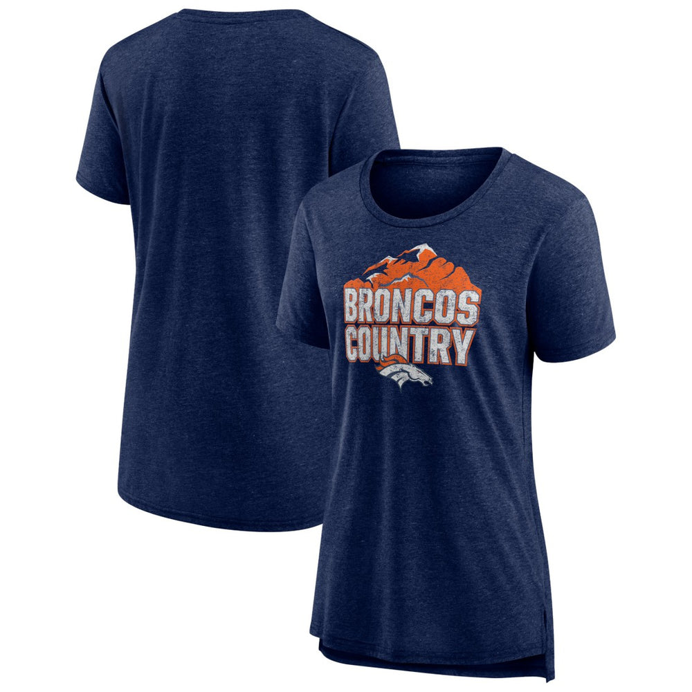 Women's Hometown First Down Tri-Blend T-Shirt - Denver Broncos T-shirts