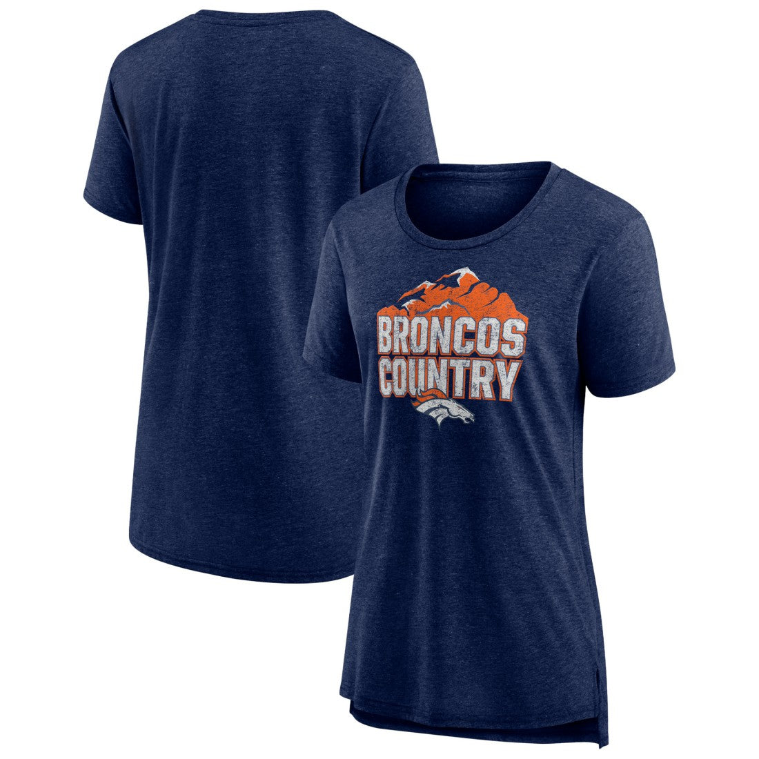 Women's Hometown First Down Tri-Blend T-Shirt - Denver Broncos T-shirts