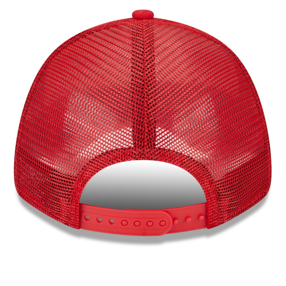 White/Red Washington Nationals New Era Team Stripe Trucker 9FORTY Snapback Hat