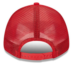 White/Red Washington Nationals New Era Team Stripe Trucker 9FORTY Snapback Hat