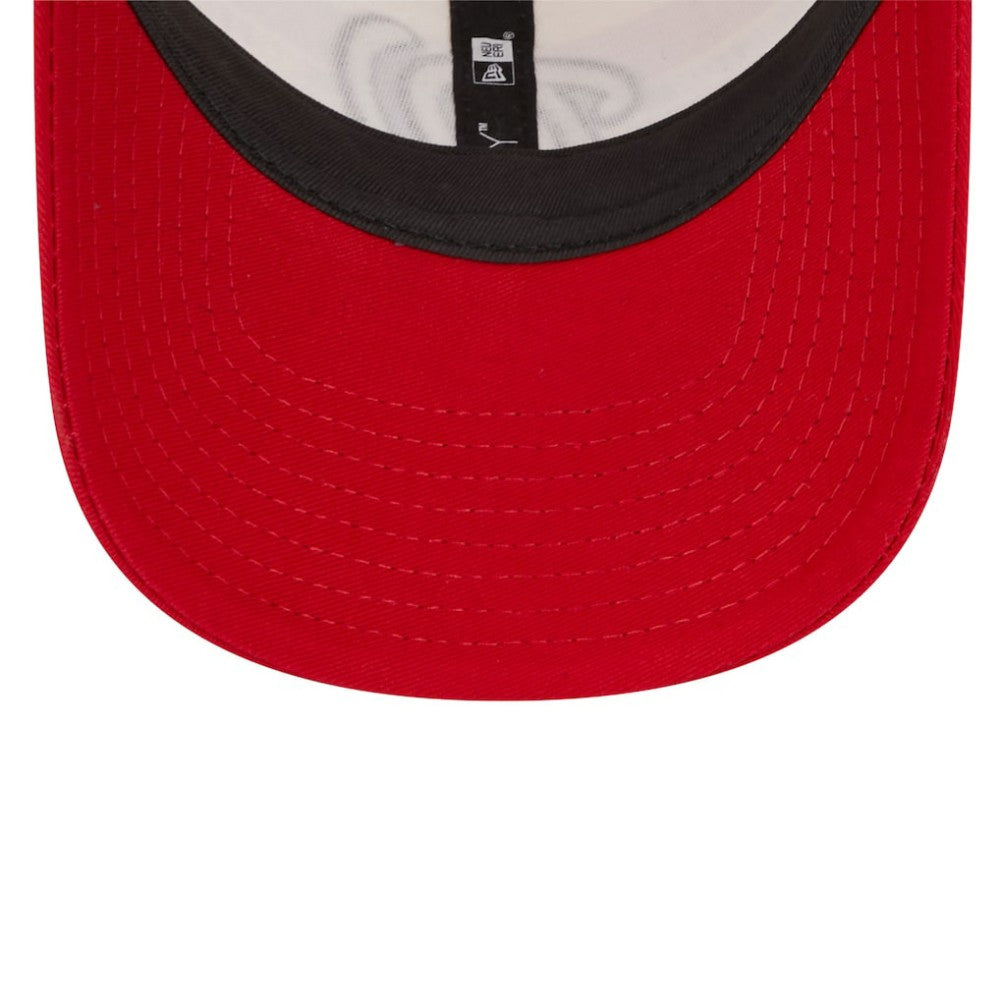 White/Red Washington Nationals New Era Team Stripe Trucker 9FORTY Snapback Hat