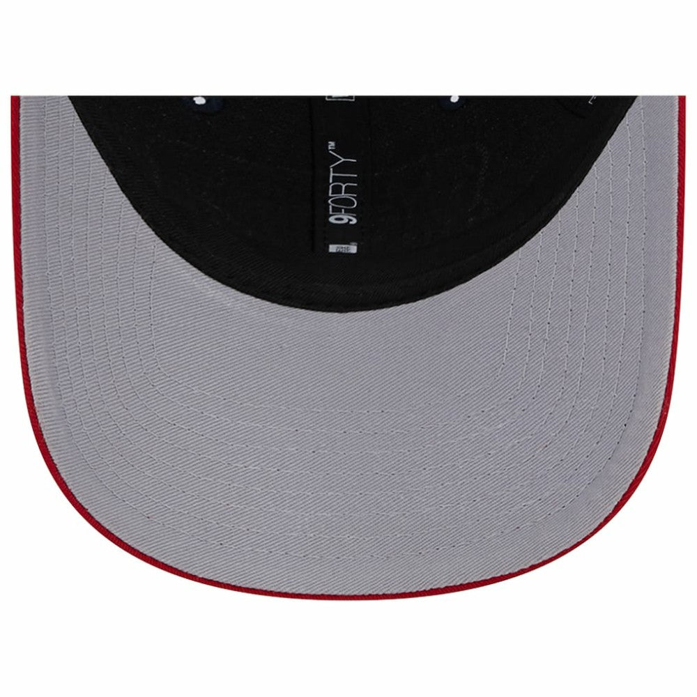 Navy Boston Red Sox New Era Two-Tone Patch 9FORTY Snapback Hat