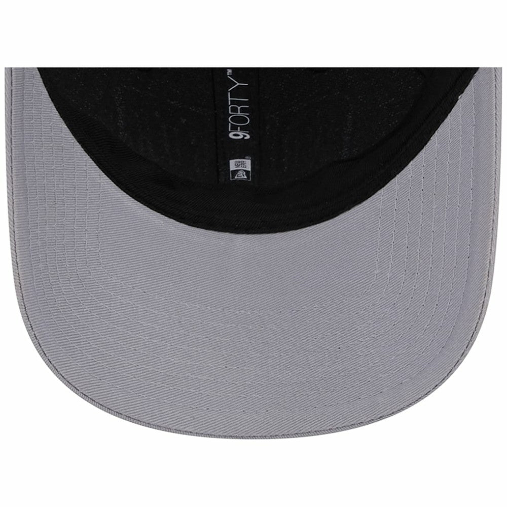Black Chicago White Sox New Era Two-Tone Patch 9FORTY Snapback Hat