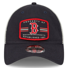 Navy Boston Red Sox New Era Property Trucker 9TWENTY Snapback Hat