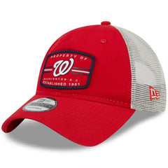 Red Washington Nationals New Era Property Trucker 9TWENTY Snapback Hat