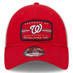 Red Washington Nationals New Era Property Trucker 9TWENTY Snapback Hat