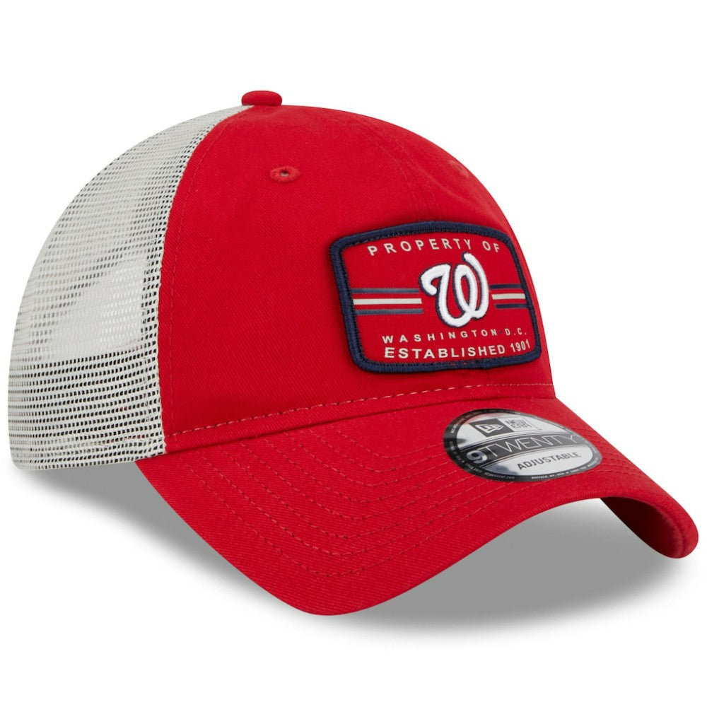 Red Washington Nationals New Era Property Trucker 9TWENTY Snapback Hat