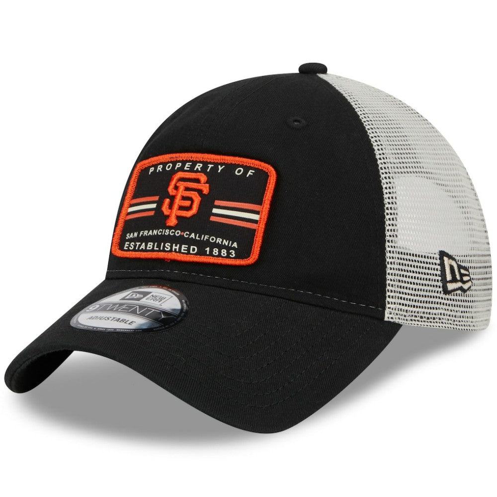 Black San Francisco Giants New Era Property Trucker 9TWENTY Snapback Hat