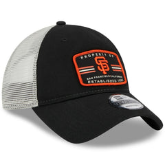 Black San Francisco Giants New Era Property Trucker 9TWENTY Snapback Hat