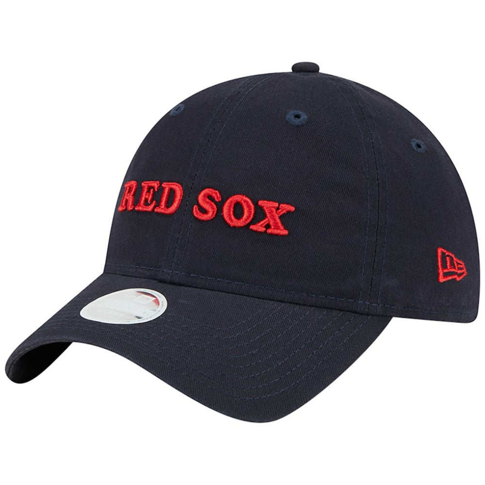 Navy Boston Red Sox New Era Women's Shoutout 9TWENTY Adjustable Hat