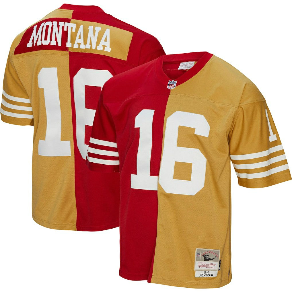 Joe Montana  1990 Split Legacy Replica Jersey - San Francisco 49ers Jerseys