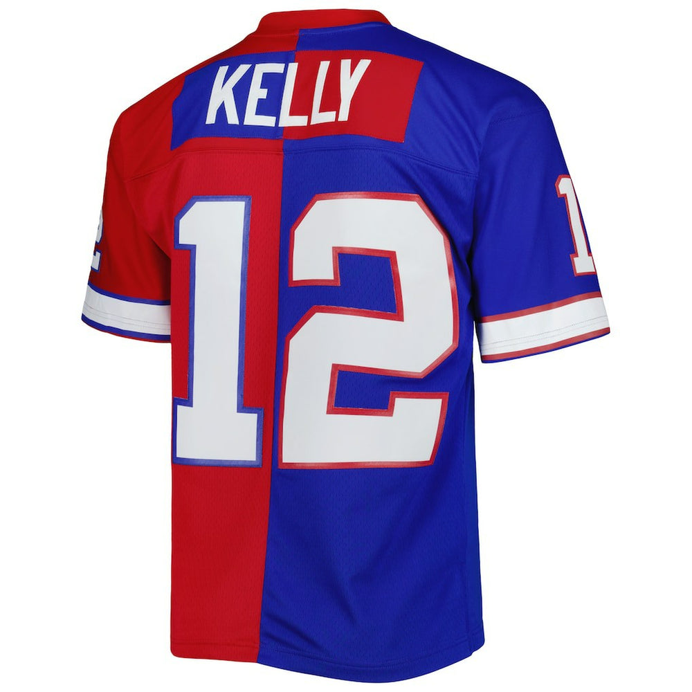 Jim Kelly  1990 Split Legacy Replica Jersey - Buffalo Bills Jerseys
