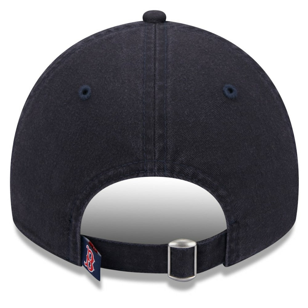 Navy Boston Red Sox New Era Women's Leaves 9TWENTY Adjustable Hat