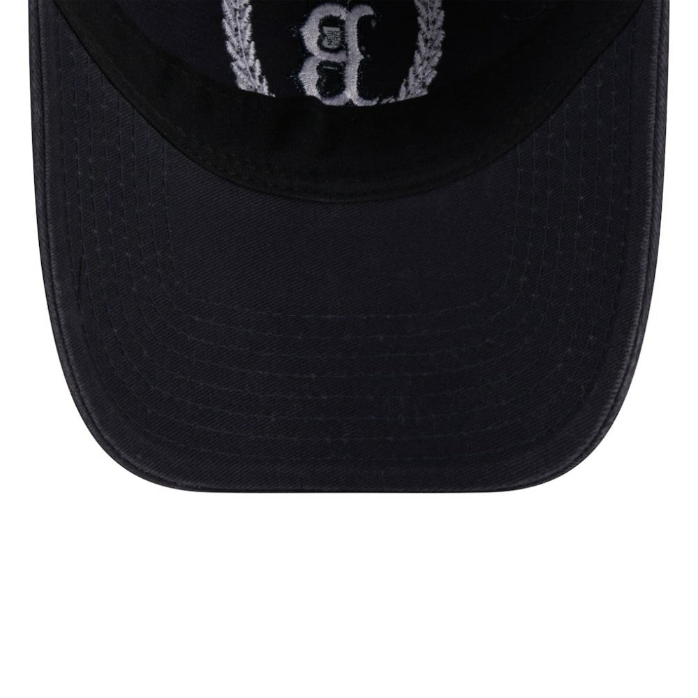 Navy Boston Red Sox New Era Women's Leaves 9TWENTY Adjustable Hat