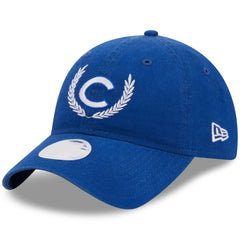 Royal Chicago Cubs New Era Women's Leaves 9TWENTY Adjustable Hat