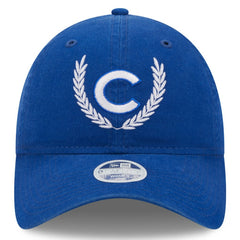 Royal Chicago Cubs New Era Women's Leaves 9TWENTY Adjustable Hat