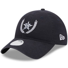 Navy Houston Astros New Era Women's Leaves 9TWENTY Adjustable Hat