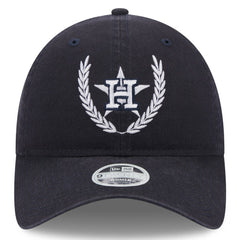 Navy Houston Astros New Era Women's Leaves 9TWENTY Adjustable Hat
