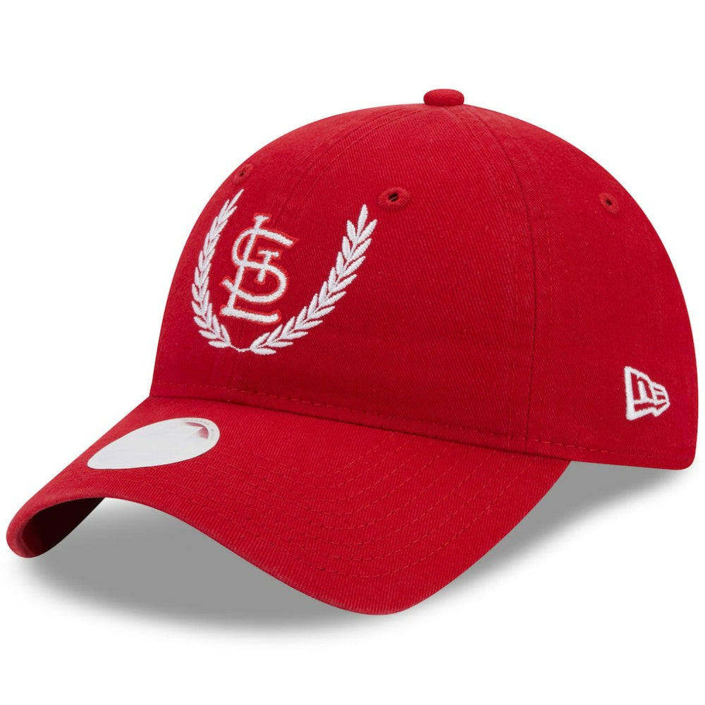 Red St. Louis Cardinals New Era Women's Leaves 9TWENTY Adjustable Hat