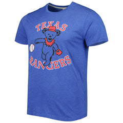 Royal Texas Rangers Homage Grateful Dead Tri-Blend T-Shirt