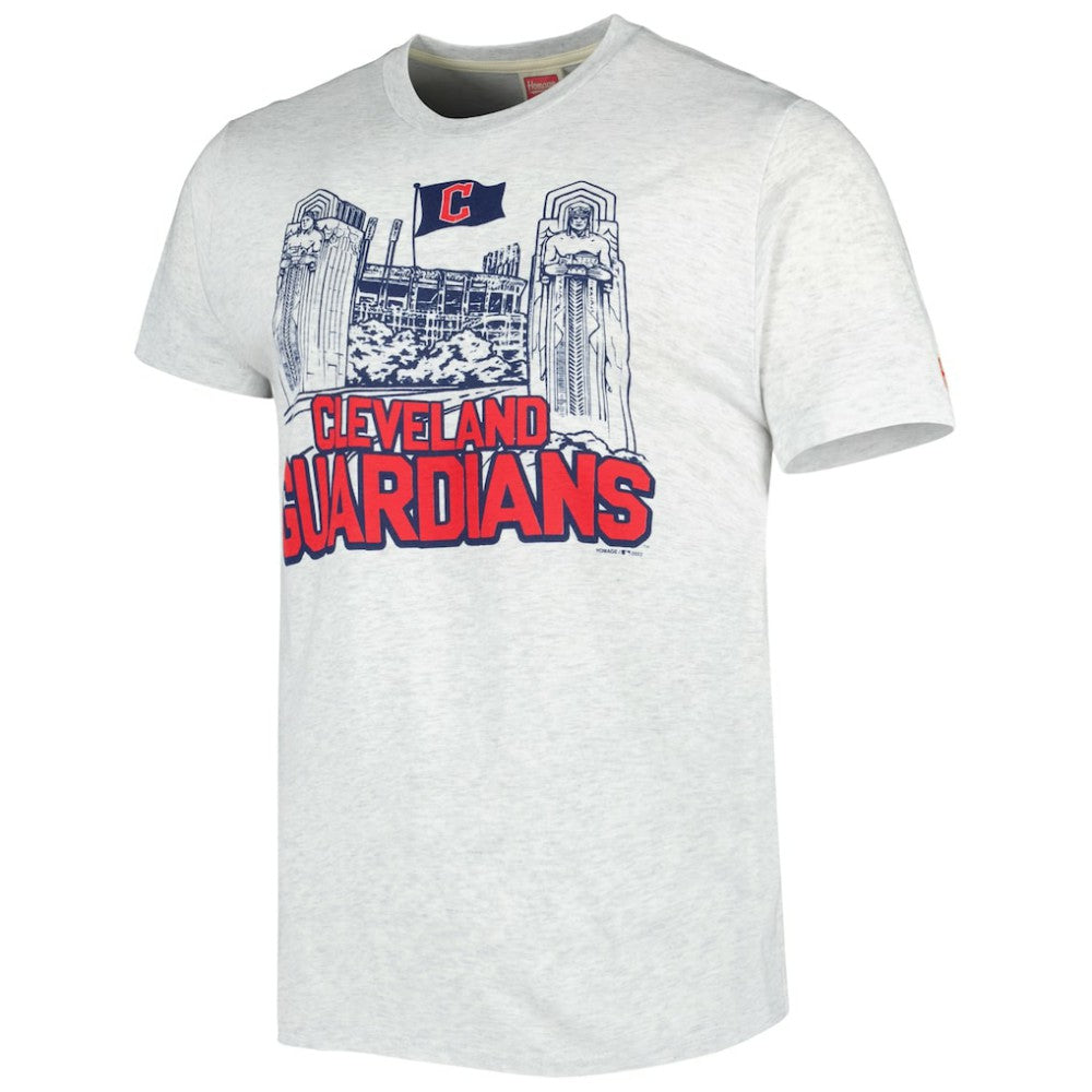 Ash Cleveland Guardians Homage Team Hyper Local Tri-Blend T-Shirt