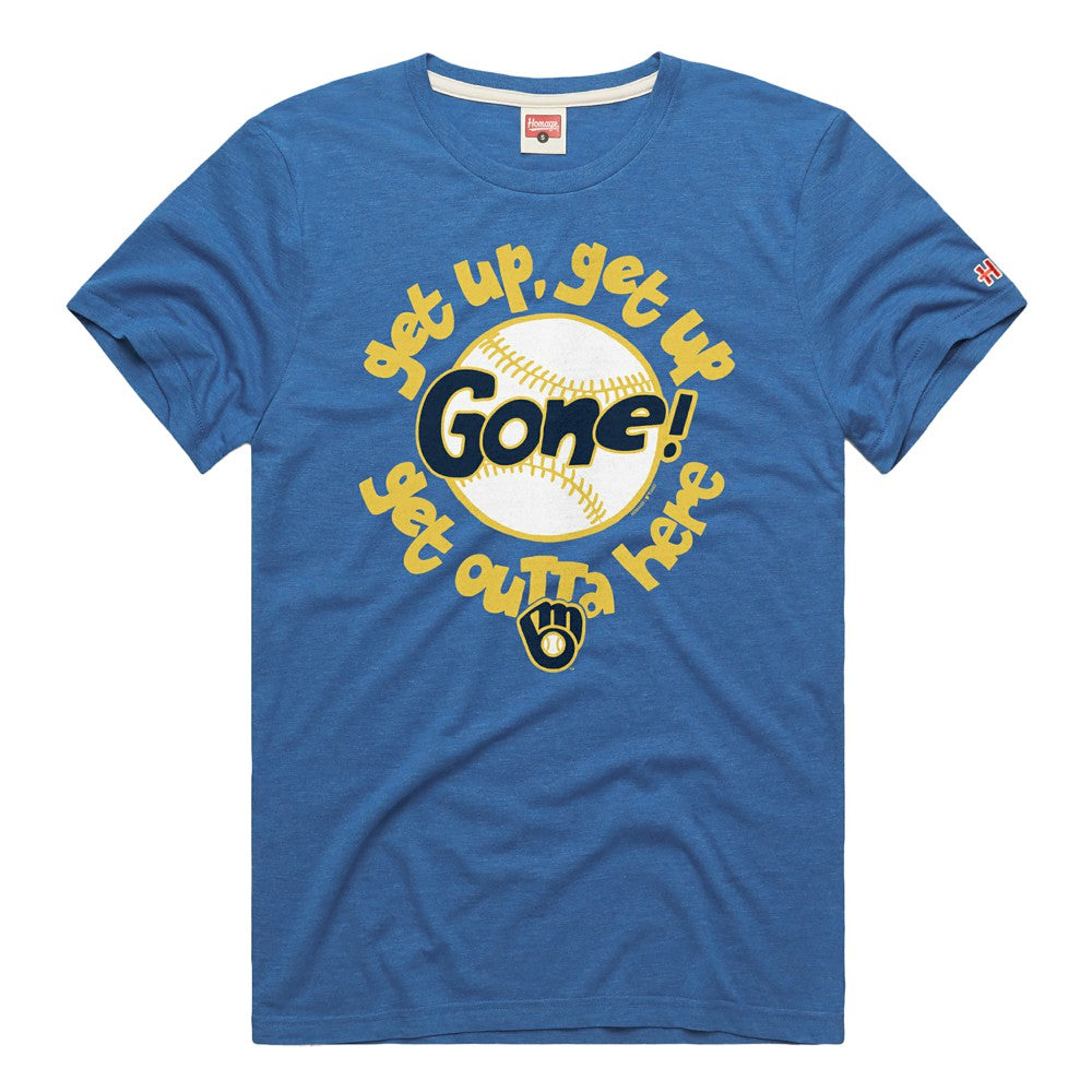 Royal Milwaukee Brewers Homage Hyper Local Tri-Blend T-Shirt