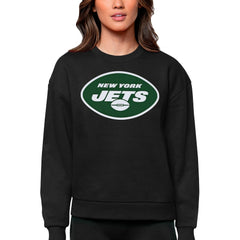 Antigua Women's Victory Logo Pullover Sweatshirt - New York Jets Pullover