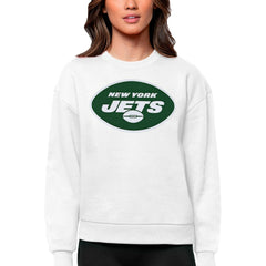 Antigua Women's Victory Logo Pullover Sweatshirt - New York Jets Pullover
