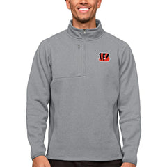 Antigua Course Quarter-Zip Pullover Top - Cincinnati Bengals Pullover