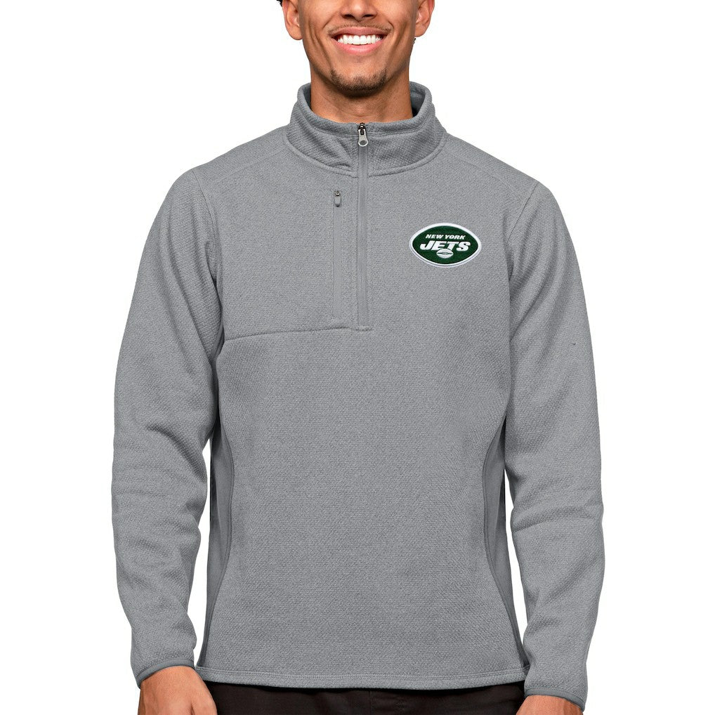 Antigua Course Quarter-Zip Pullover Top - New York Jets Pullover