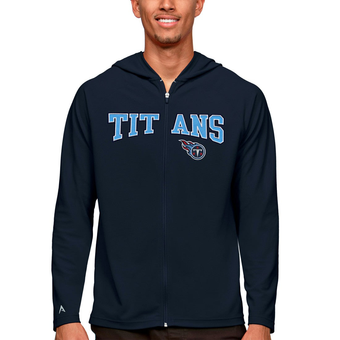 Antigua Legacy Full-Zip Hoodie - Tennessee Titans Hoodies
