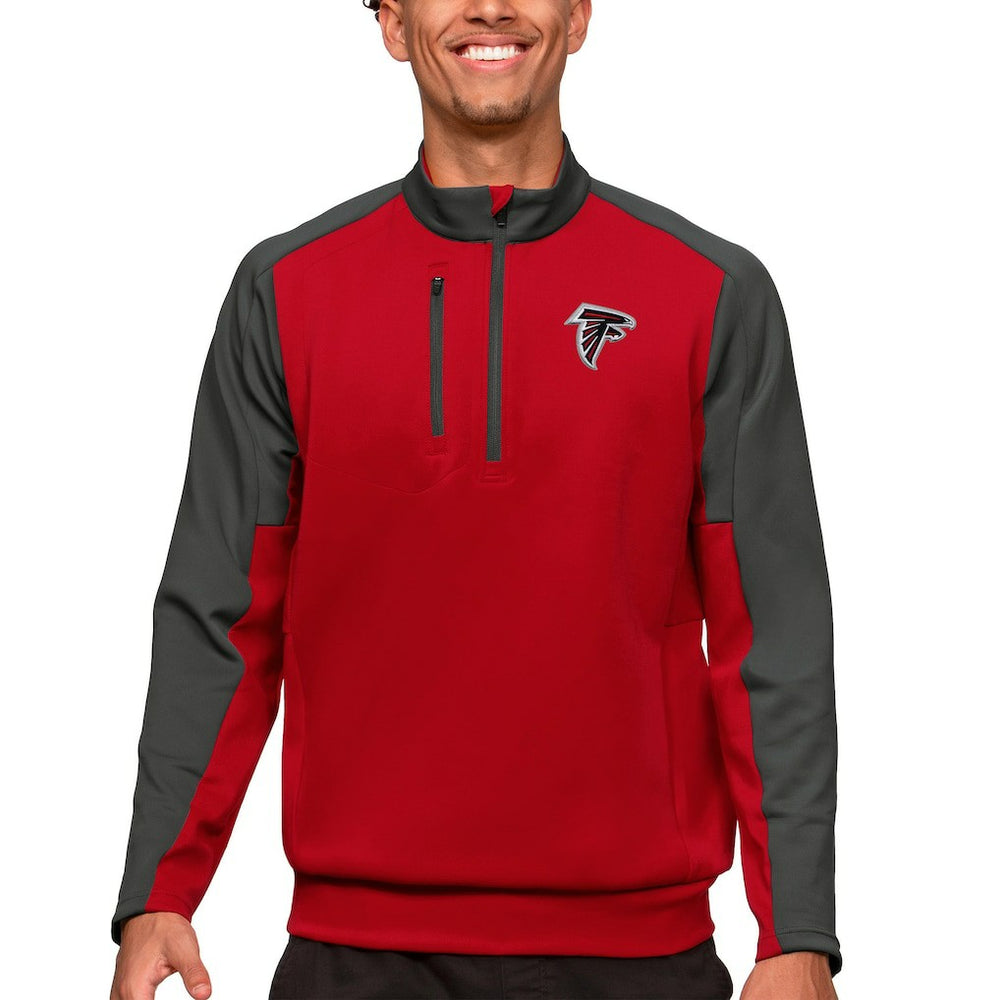 Antigua Team Quarter-Zip Pullover Top - Atlanta Falcons Pullover