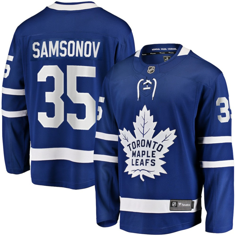 NHL Ilya Samsonov Toronto Maple Leafs Fanatics Home Breakaway Player Jersey