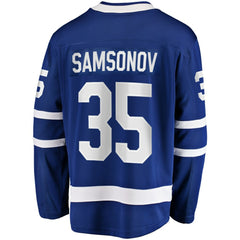 NHL Ilya Samsonov Toronto Maple Leafs Fanatics Home Breakaway Player Jersey