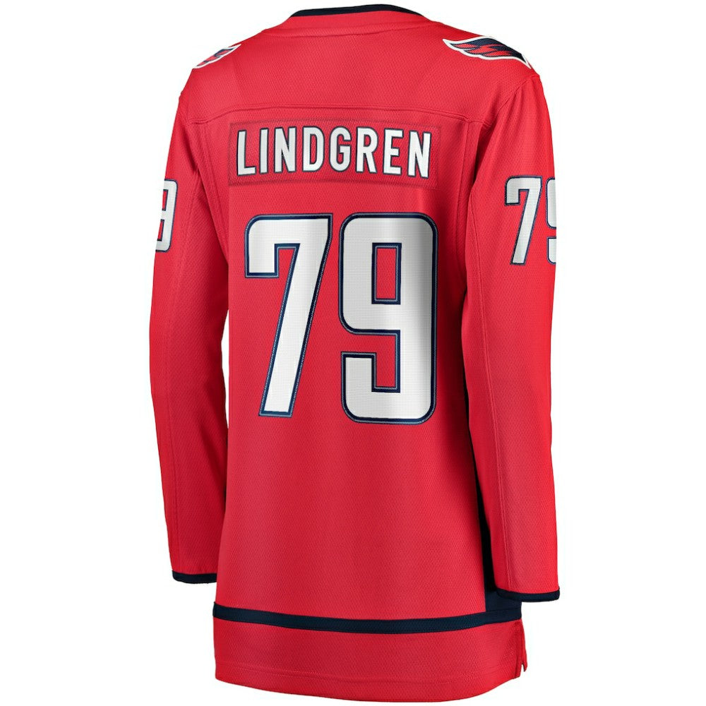 NHL Charlie Lindgren Washington Capitals Fanatics Women's Home Breakaway Player Jersey