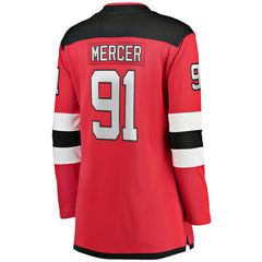NHL Dawson Mercer New Jersey Devils Fanatics Women's Home Breakaway Jersey